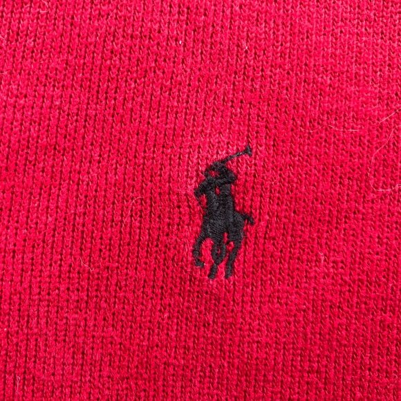 Polo Ralph Lauren Mens Sweater Size XL Pullover 1/4 Zip Stand Collar Casual Red - Picture 7 of 12